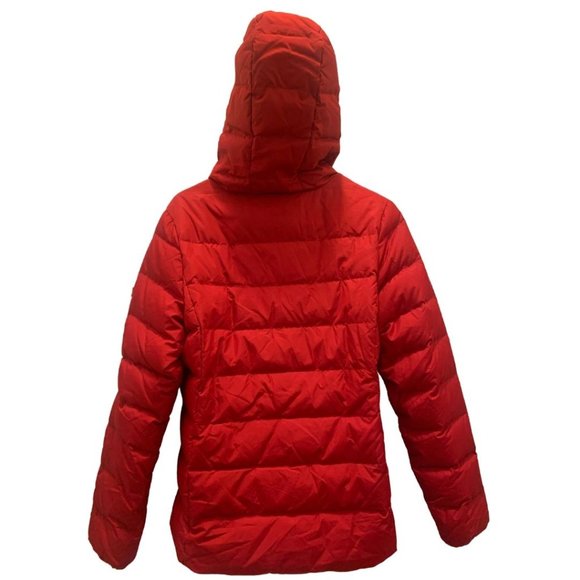 HUNTER Red Puffer Coat w/ Real Fox Fur Trim (Detachable) | Size S | Pre-Owned - Picture 2 of 14